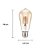 Lâmpada Filamento Led Retrô Vela ST64 Âmbar 2000K E27 4W Bivolt - Imagem 5