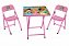 Conjunto Dobrável de Mesa e 2 Cadeiras Infantil em Aço - Imagem 4