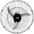Ventilador de Parede Sprint 155W 60cm Preto Bivolt 3 Pás - Imagem 1