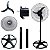 Ventilador de Coluna 60cm SPRINT Grade Aço 155W Preto Bivolt - Imagem 3