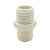 Nipel de Rosca 1/2" PVC Irrigação Branco - Imagem 1