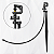 Kit 50 und Microaspersor SD 30 LPH Microtubo + Haste + AD3 - Imagem 2