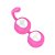 Bolinhas Kegel Em Silicone Para Pompoarismo Com Peso Ben Wa Rosa - Imagem 2