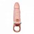 Capa Peniana Extensora de 4 cm Vibração e Anel Para Escroto - Brave Man - Imagem 3