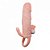 Capa Peniana Extensora de 4 cm Vibração e Anel Para Escroto - Brave Man - Imagem 5
