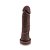 Capa Peniana Extensora 5 cm em Cyberskin 18 x 4 cm Chocolate - Lust Of Love Toys - Imagem 1