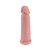 Capa Peniana Extensora Em Cyberskin Macia Claro 17 X 3,5 Cm - Imagem 2