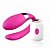 Vibrador Para Casais Recarregável com Controle Remoto Rosa - Sex Massager Crypl - Imagem 1