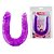 Pênis Duplo Com Glande Definida Para Dupla Penetração Roxo 28,8 Cm - DOUBLE DONG - Imagem 1