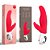 Vibrador Ponto G e Clitóris Recarregável 6 Modos Vibração Vermelho - FUN FACTORY LADY BI - Imagem 1