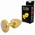 Plug Anal Pequeno Dourado Cravejado 5,4x2,6 Cm - Hard Less - Imagem 1