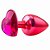 Plug Anal Pequeno Joia em Forma de Coração Vermelho 6,5 x 3 CM - HARD - Imagem 2