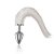 Plug Anal em Metal Cromado Rabo Cauda Branca Fetiches - HARD - Imagem 2