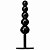 Plug Anal Ball 5 Esferas Metal Preto Escalonado - HARD - Imagem 2