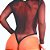 Body Bacana Em Arrastão Tamanho Único - Lingerie Sensualle - Imagem 2