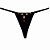 Calcinha Fio Dental Em Cirrê Com Biju No Bumbum Faz Assim - Lingerie Sensualle - Imagem 3