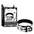 Coleira Em Couro Sintético Com Corrente De Metal Prata - Lovetoy Bondage Fetish Collection - Imagem 1