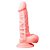 Pênis Realístico Em Cyberskin Com Vértebra Escroto e Ventosa 18 X 3,8 Cm - MARS DILDO - Imagem 2