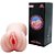 Masturbador Masculino Em Forma De Vagina Dupla Em Silicone Macio Elástico 13 X 5 Cm - Imagem 2