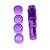 Mini Vibrador Compacto com 4 Capas Texturas Diferentes Roxo 9,5 x 2,5 cm - Imagem 2