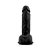 Pênis Realístico com Escroto e Ventosa Preto 19 x 4,5 cm - Imagem 2