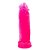 Pênis Realístico Grande, Escroto, Glande Definida e Veias Saliente Rosa Neon 17 X 5 Cm - Imagem 3