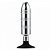 Plug Anal em Alumínio com Linhas Massageadoras e Ventosa em Silicone 16,5 x 3,5 CM - Imagem 2