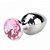 Plug Anal em Metal com Detalhe de Joia na Base Tamanho P 6,5 x 2,5 Cm - Imagem 2