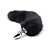 Plug Anal Em Metal Rabo Cauda de Raposa Preto 40 X 4 CM - YouVibe - Imagem 1