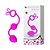 Plug Anal em Soft Touch com 2 Esferas em Tamanhos Gradativos 22,5 cm - Pretty Love Balls - Imagem 1