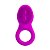 Anel Peniano em Silicone Com Vibração Única Roxo - Pretty Love Cobra - Imagem 3