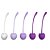 Kit Para Pompoarismo Em Forma de Cerejas Com 5 Pesos Em Silicone Roxo - S-Hande Cherry - Imagem 2