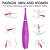 Vibrador Potente Estimulador de Clitóris Silicone Roxo - S-Hande Sparkle - Imagem 4