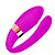 Vibrador Casal Com Pontas Duplas 10 Vibrações Controle Remoto Roxo - Imagem 4