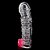 Capa Peniana Vibratória Cerdas Estimuladoras - Xxoo Crystal Penis Sleeves - Imagem 3