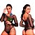 Body com Manga Cumprida com Detalhes em Strass - Yaffa Lingerie - Imagem 1