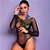 Body com Manga Cumprida com Detalhes em Strass - Yaffa Lingerie - Imagem 2
