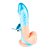 Capa para Dedo Textura Estimuladora Cápsula Vibratória 10 Modos de Vibração Azul - YOUVIBE - Imagem 2