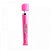 Massageador Recarregável 10 vibrações com Cabeça Flexível Rosa - Imagem 1