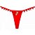 Calcinha Fio Dental Pompons Frente Biju Atrás Regulagem Singela - Lingerie Sensualle - Imagem 2