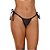 Calcinha Enxuta Fio Dental De Amarrar Em Tule Preto - Lingerie Sensualle - Imagem 2
