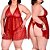 Camisola Vida Rendada e Tule Bordado Plus Size Vermelho - Lingerie Sensualle - Imagem 1