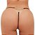 Calcinha Fio Dental Rendada E Bumbum Strass Preta - Tallyta Lingerie - Imagem 2