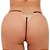 Calcinha Fio Dental Rendada E Bumbum Strass Preta - Tallyta Lingerie - Imagem 2