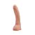 Penis Realistico Curvo Com Veias e Ventosa Claro 27 Cm - Beautiful Alex - Imagem 3