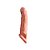 Capa Peniana Em Cyberskin Com Glande Definida 22 x 3,5 Cm - Me Ame Sex Toys - Imagem 1