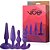 Kit Plug Anal Em Silicone com 4 Peças Diferentes Diâmetros - Imagem 1