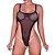 Body Agora Ou Nunca Em Tule Com Pérolas Tailandesas Preto - Lingerie Sensualle - Imagem 1