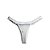 Calcinha Fio Dental Tule Com Joia De Laço Branco - Eross Afrodite - Imagem 2