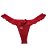 Calcinha Fio Dental Tule Com Laço Vermelho - Eross Afrodite - Imagem 1
